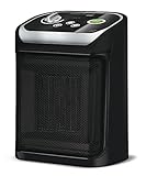 Rowenta SO9266 Mini Excel Eco Safe Heizlüfter | 2 Leistungsstufen | kompakt | leise | Energiespar-Funktion | 1000-2000 Watt | 50 dB(A) | waschbarer Filter | automatische Abschaltung | Schwarz