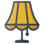 Lampe mit Lampenschirm